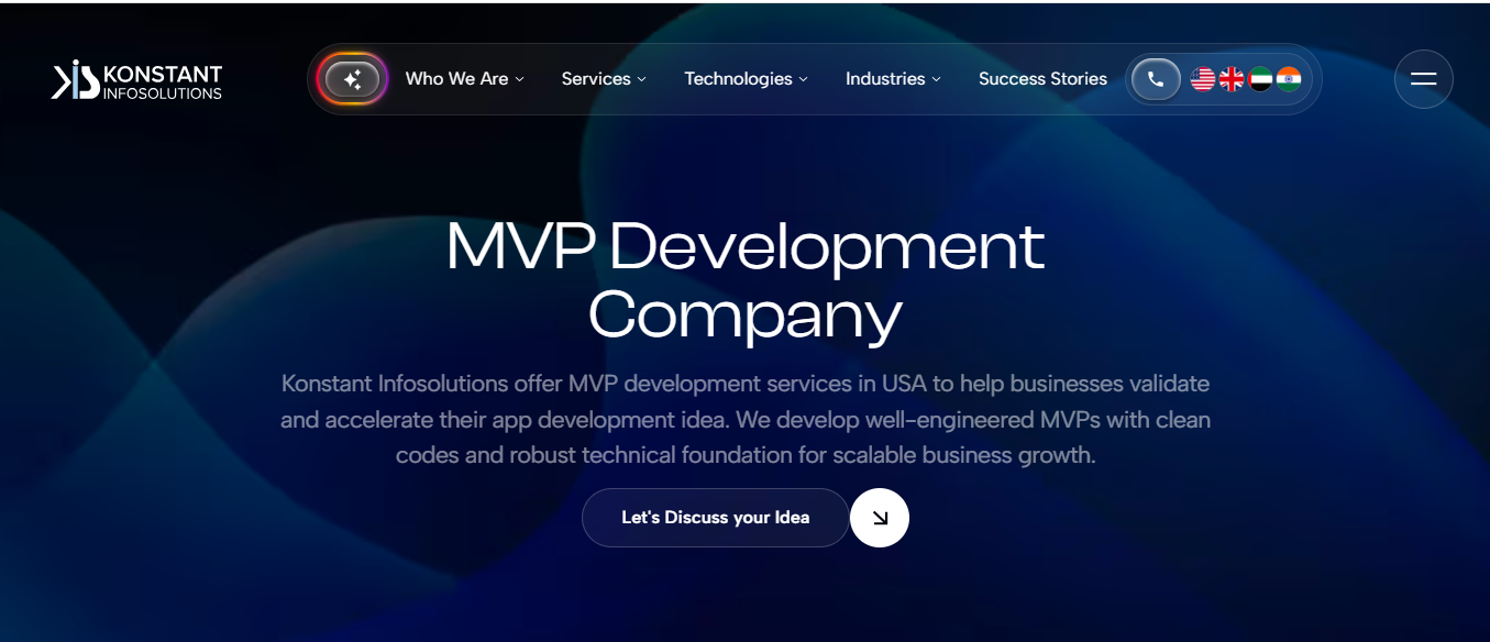 Konstant Infosolutions MVP development services