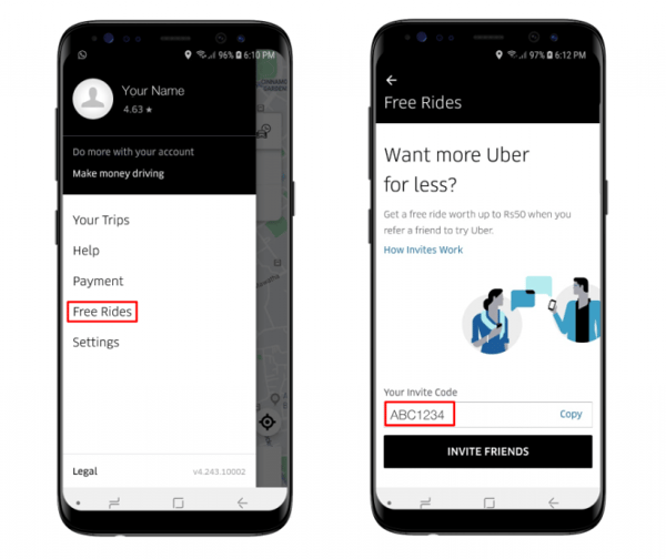 startup marketing ideas Uber example of referral marketing