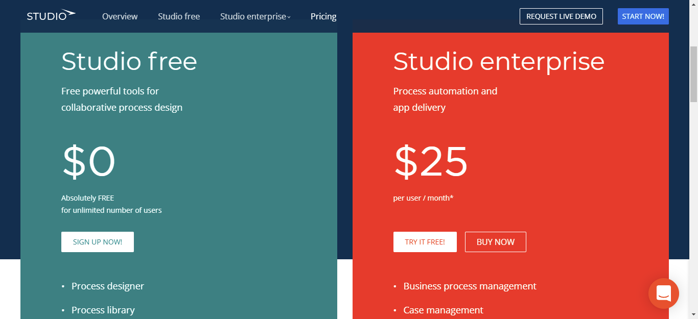 low-code-development-platform-Studio-Creatio-Pricing-and-additional-services-free-edition