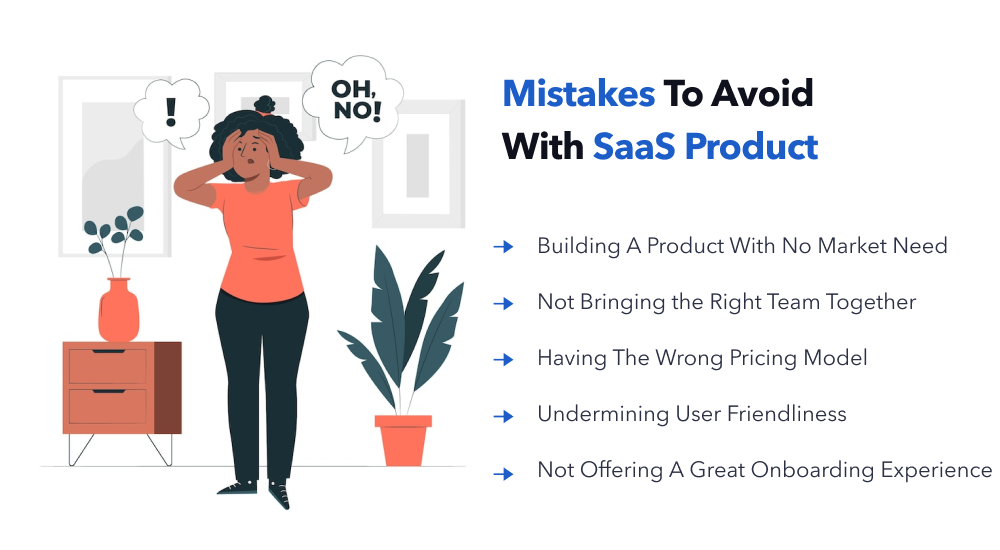 mistakes to avoid in saas product development